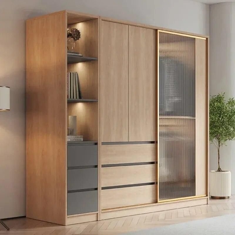 DSARD Nordic bedroom wardrobe collection floor to ceiling white matte finish minimalist interior